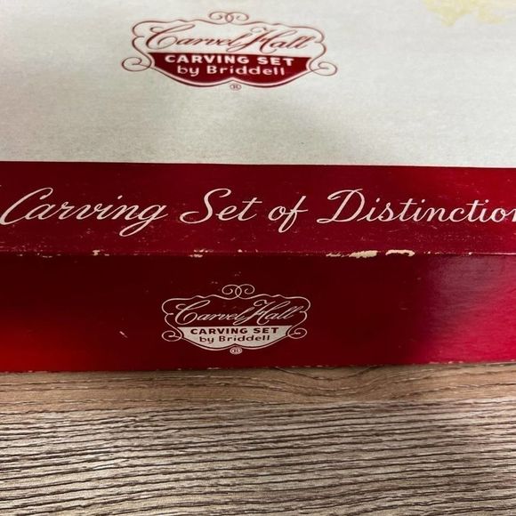 Vintage Carving set Carvel Hall by Bridell USA 3 Piece Cutlery Set - Picture 3 of 12